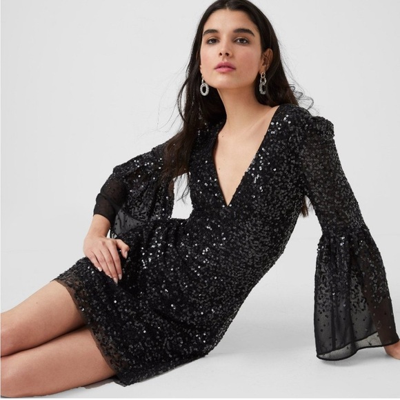 NWT French Connection Sequin Mini Dress - Picture 1 of 12